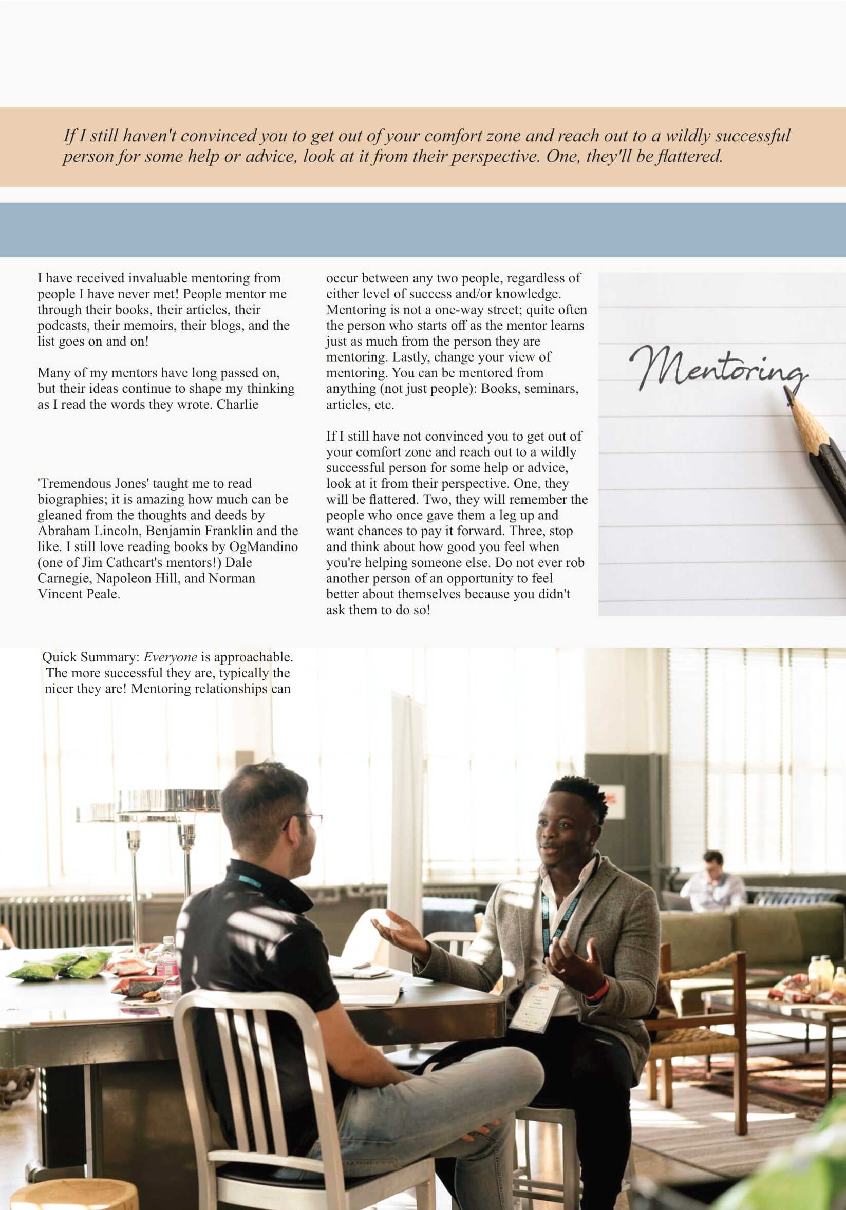 Debunking the Myths of Mentorship  at george magazine