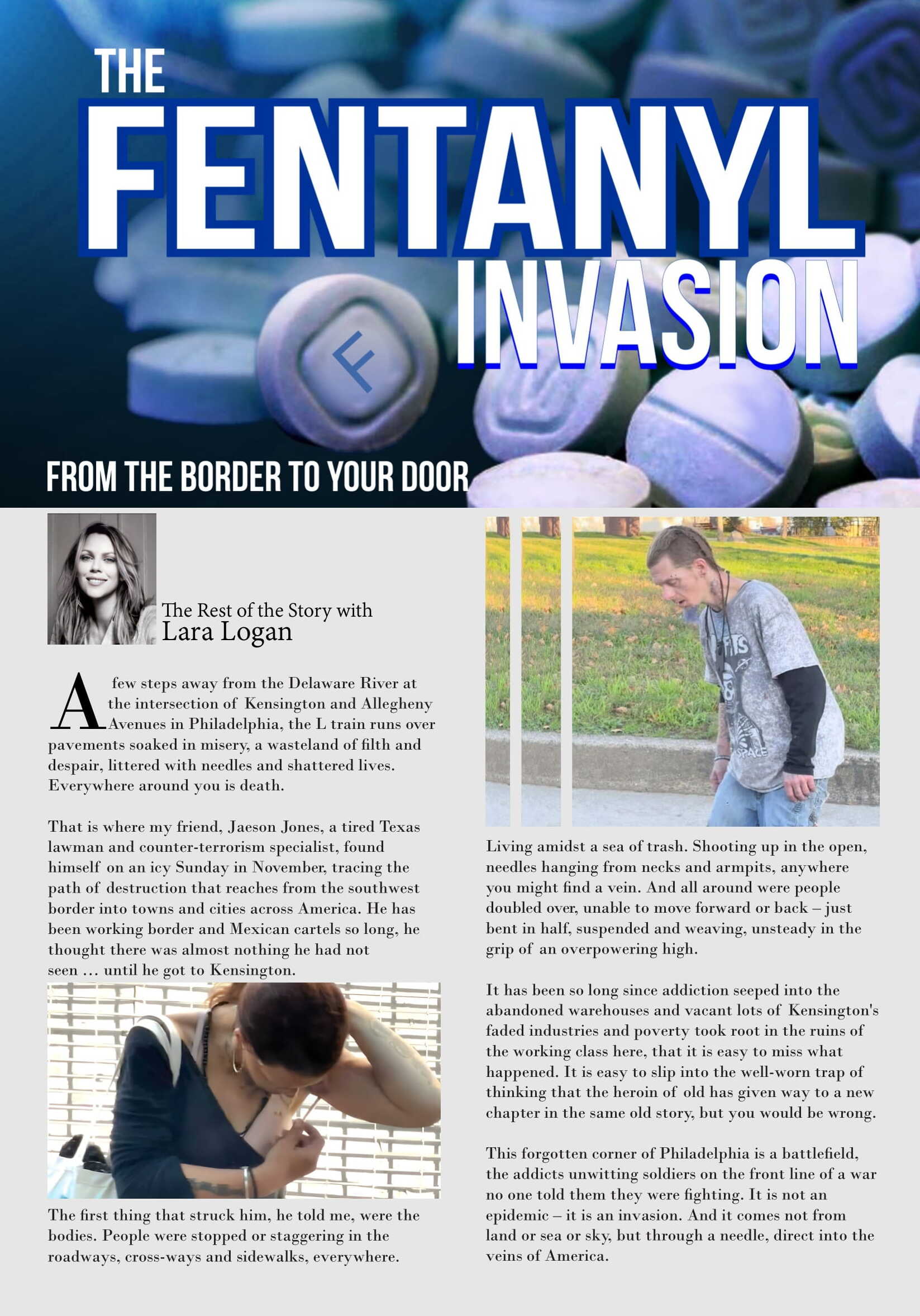 Lara Logan Exclusive: America’s Fentanyl Invasion – From The Border to Your Door  at george magazine