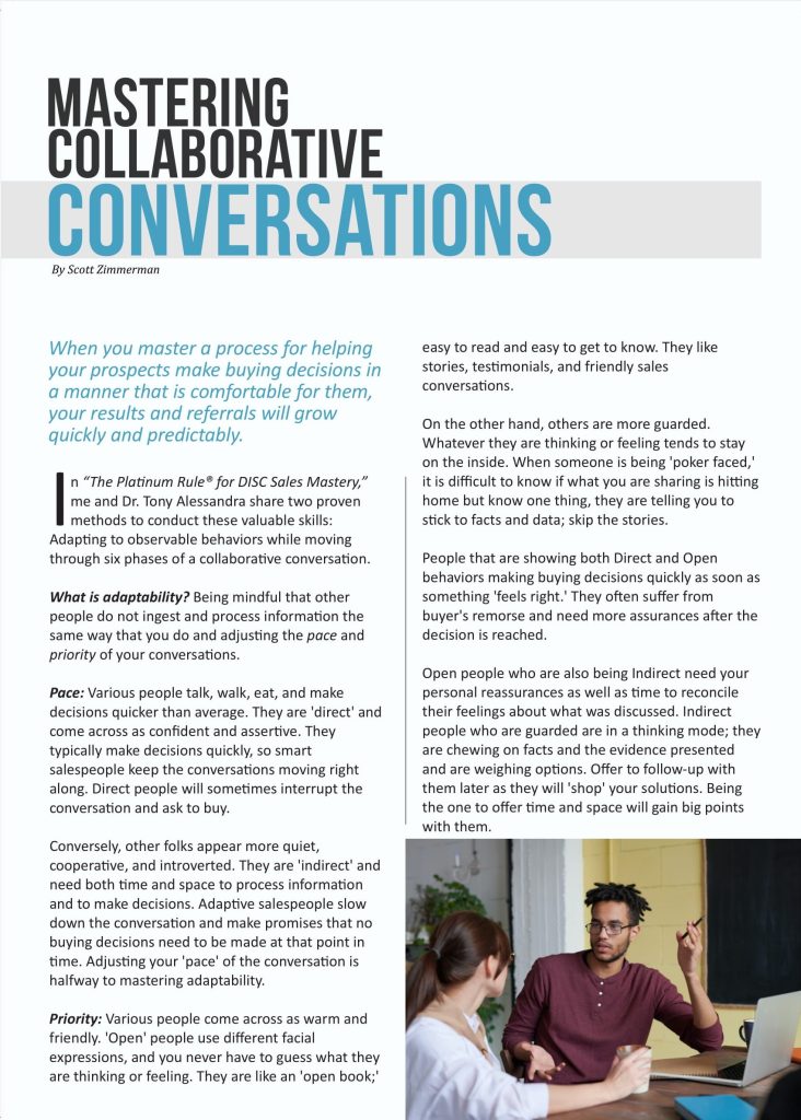 Mastering Collaborative Conversations  at george magazine