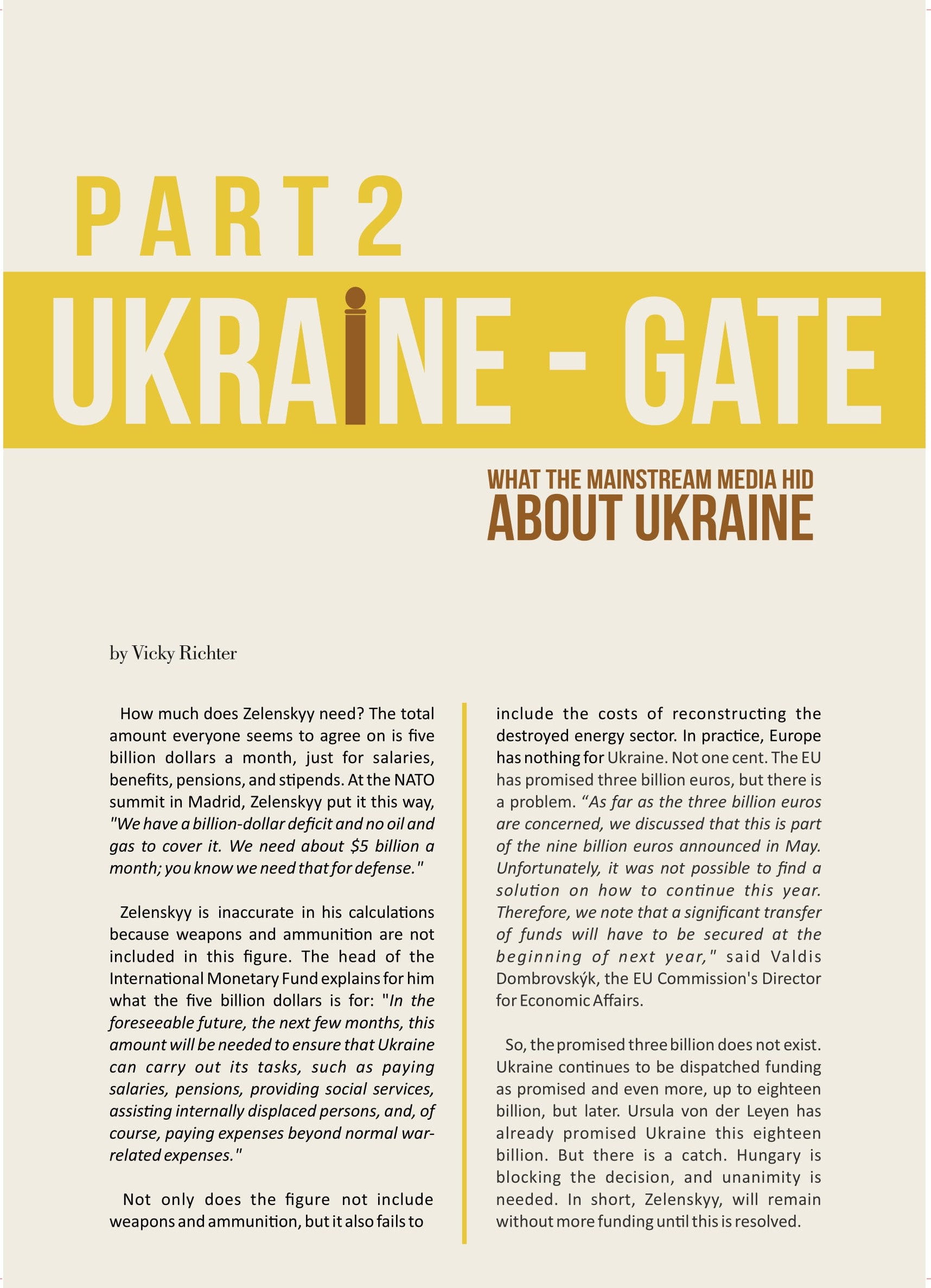 UKRAINE-GATE: Part 2