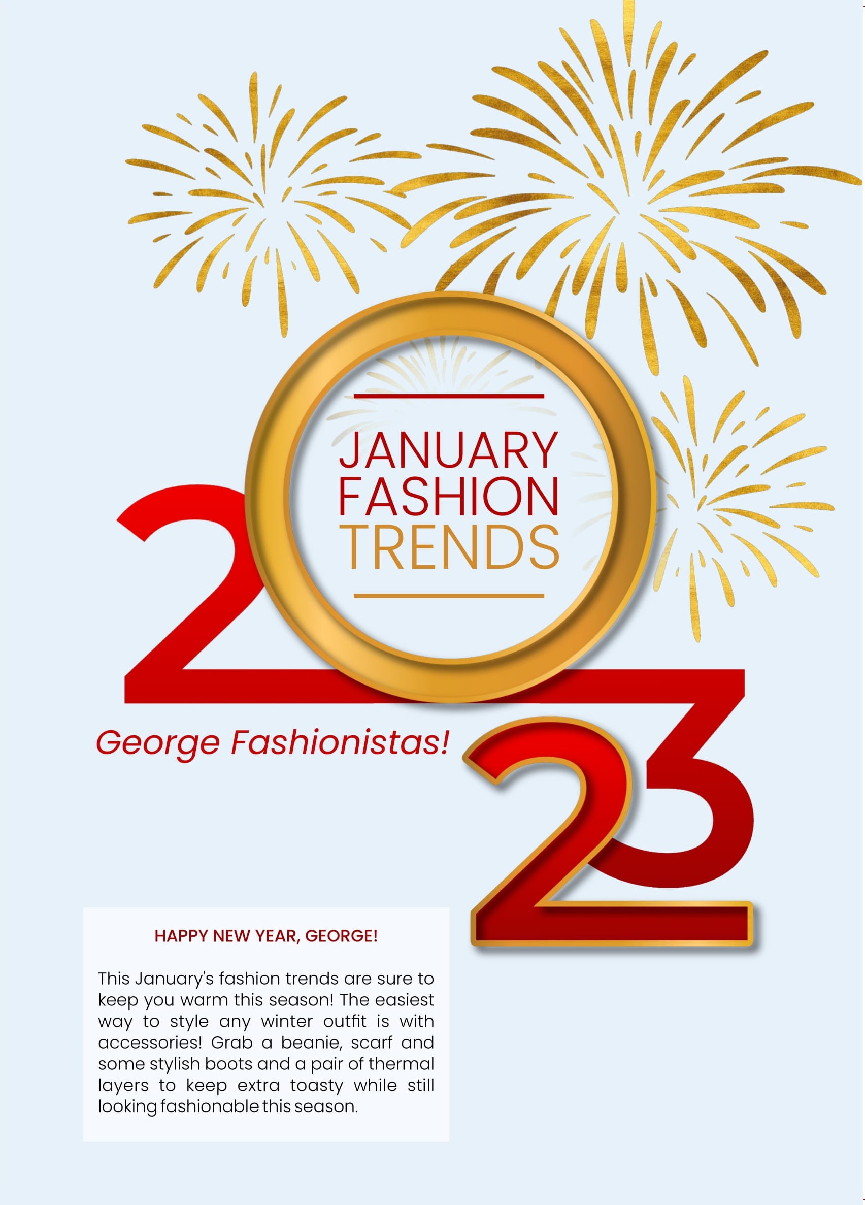 Fashion Trends for January/February 2023  at george magazine