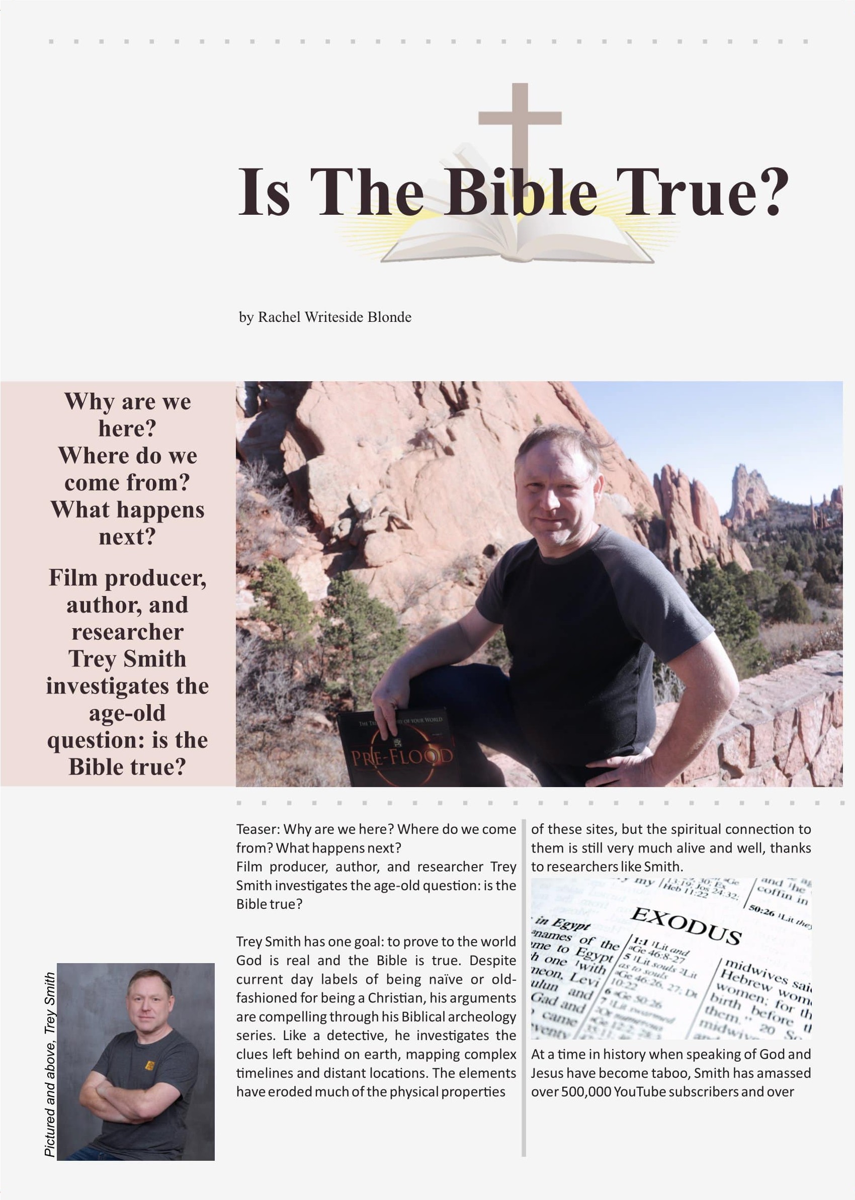 Is The Bible True? Filmmaker Trey Smith Investigates  at george magazine