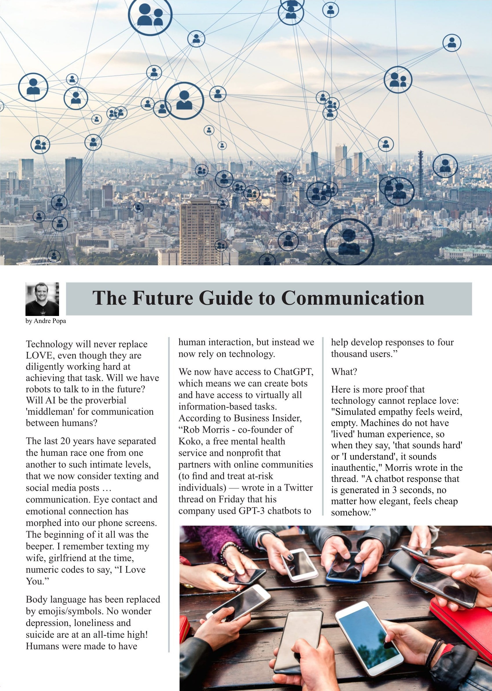 The Future of Communicating  at george magazine