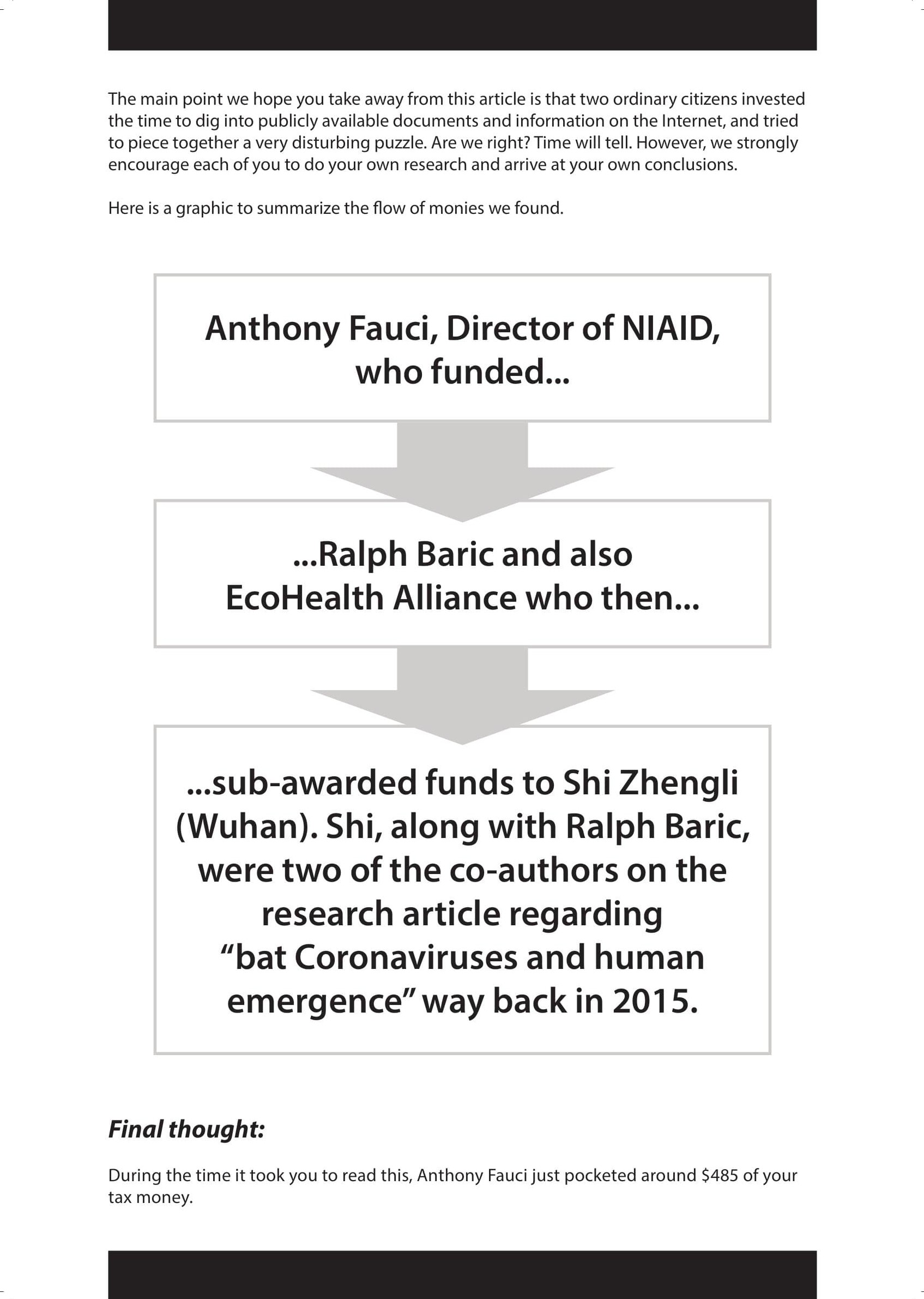 Funding Fauci  at george magazine