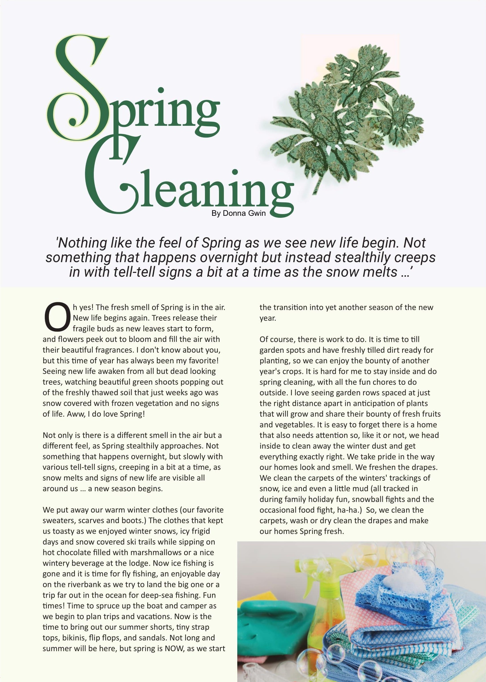 Spring Cleaning  at george magazine