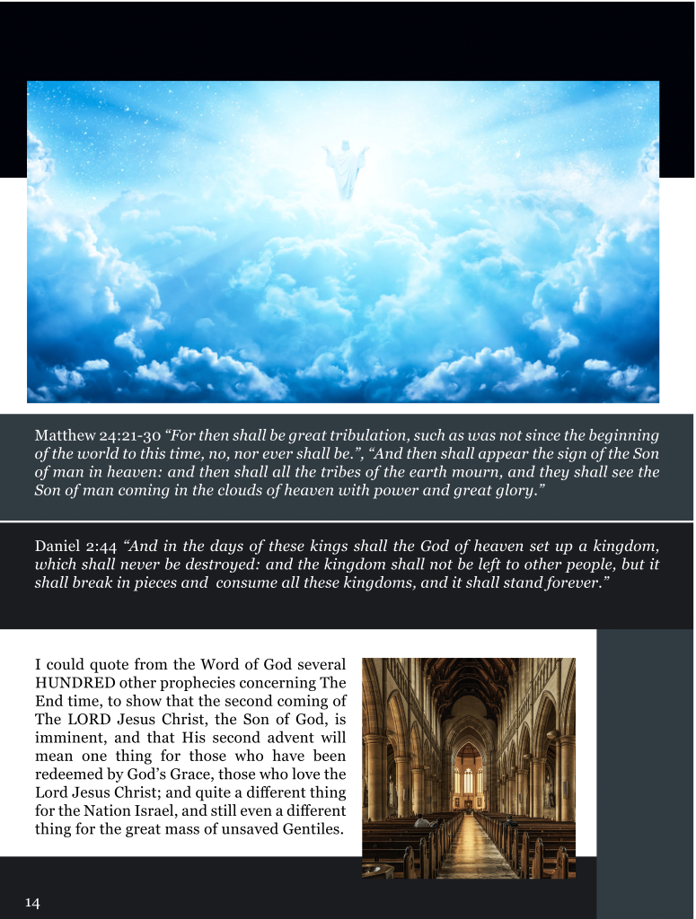 The End is Coming and Jesus Christ is Coming Back  at george magazine