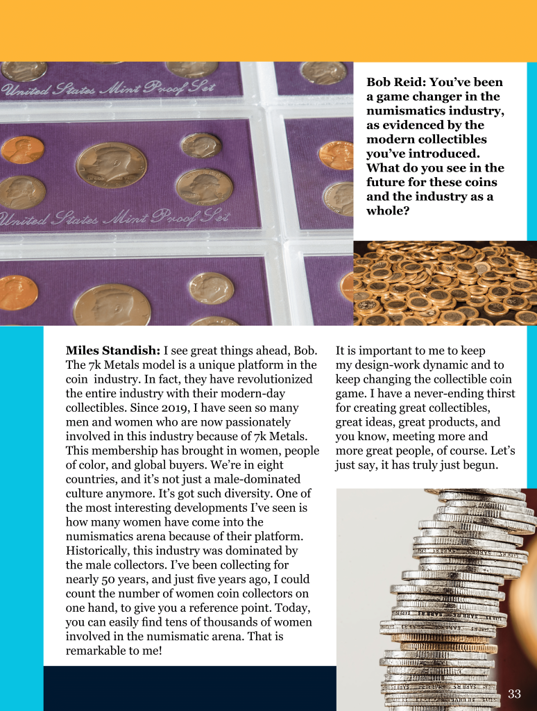 Standish Numismatics  at george magazine