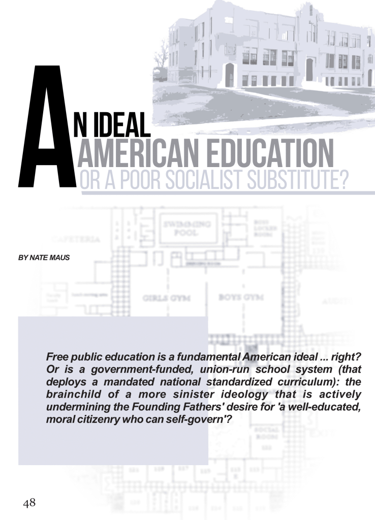 An Ideal American Education or a Poor Socialist Substitute?  at george magazine