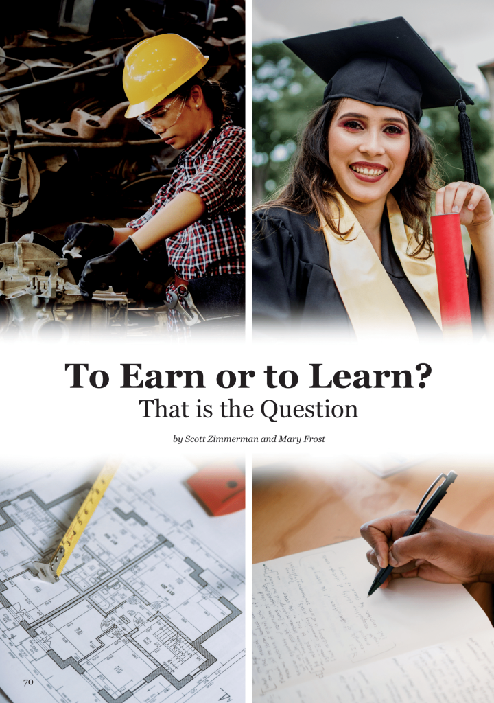 To Earn or To Learn  at george magazine