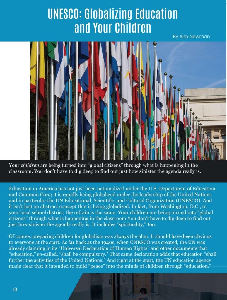 UNESCO: Globalizing Education and Your Children  at george magazine