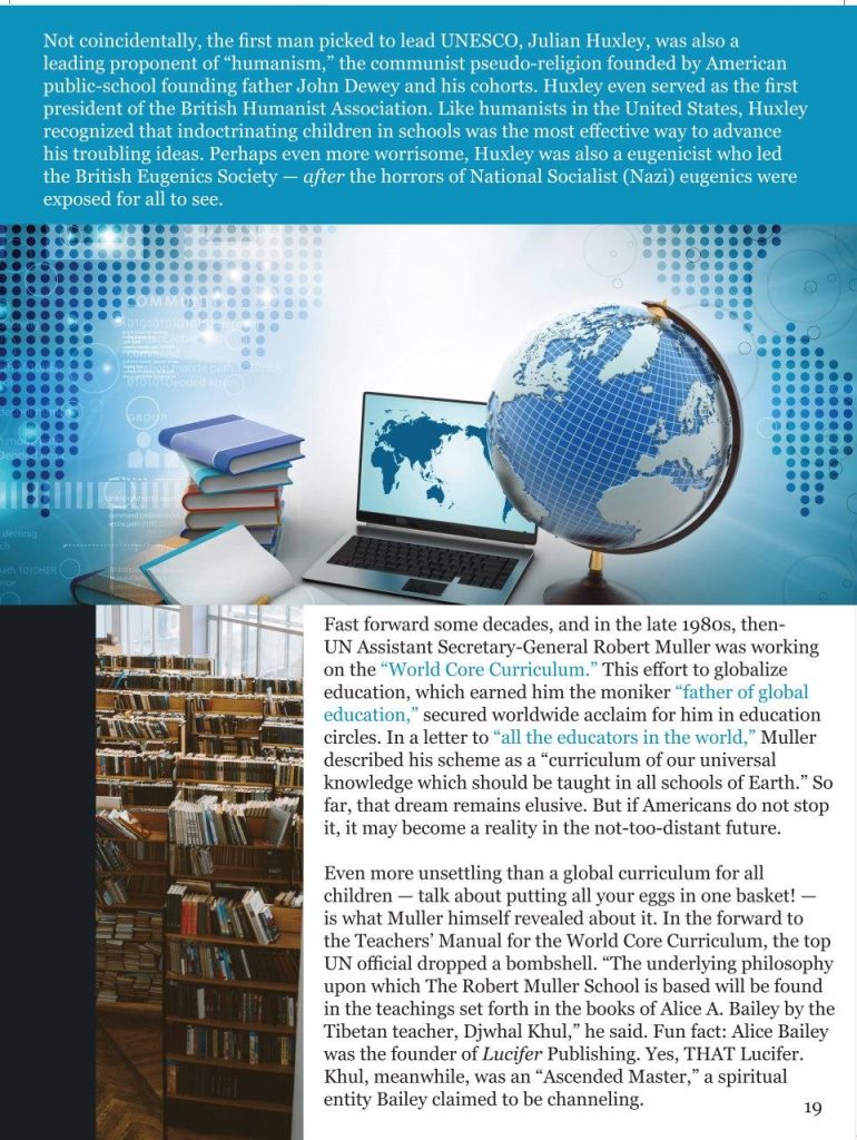 UNESCO: Globalizing Education and Your Children  at george magazine