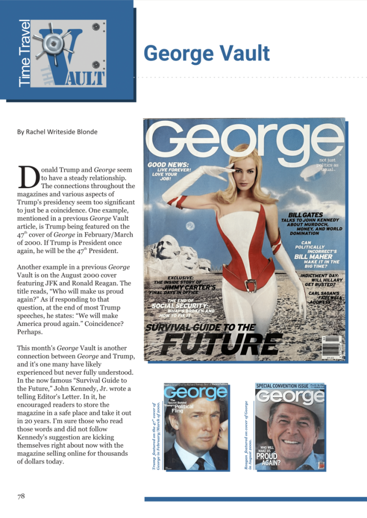 “You Can’t Always Get What You Want”: George Vault  at george magazine