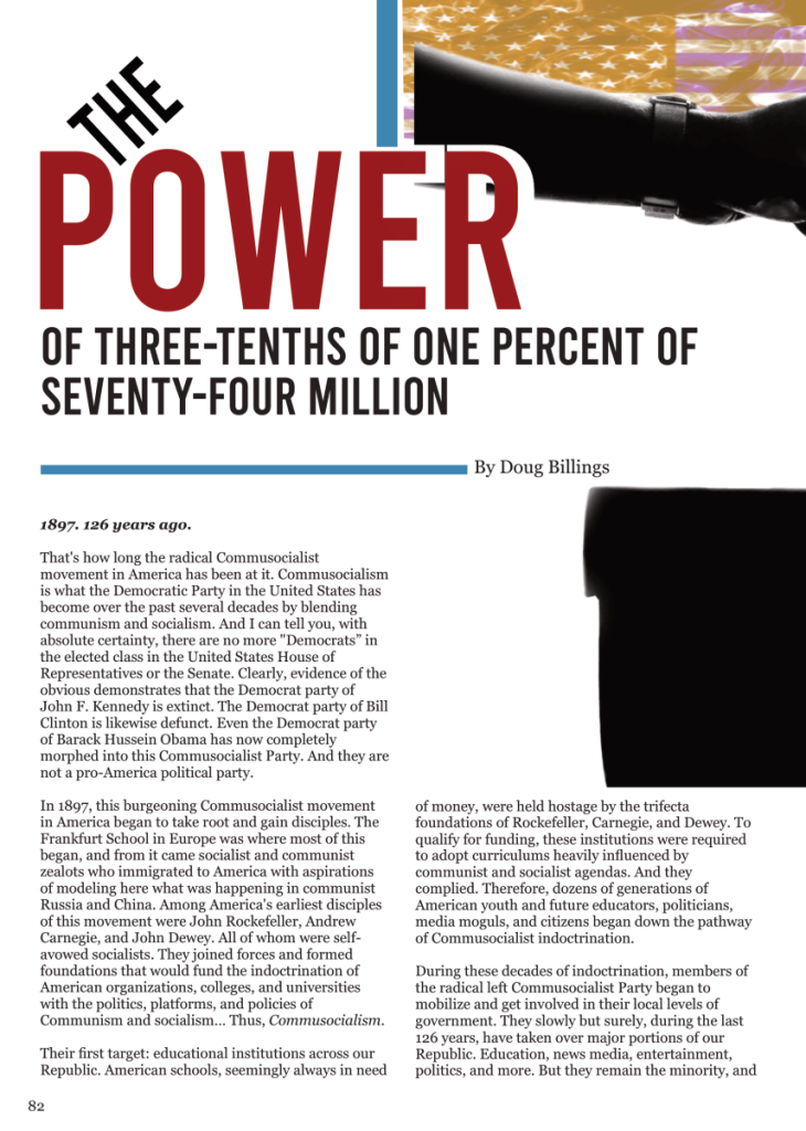 The Power of Three-Tenths of One Percent of Seventy-Four Million  at george magazine