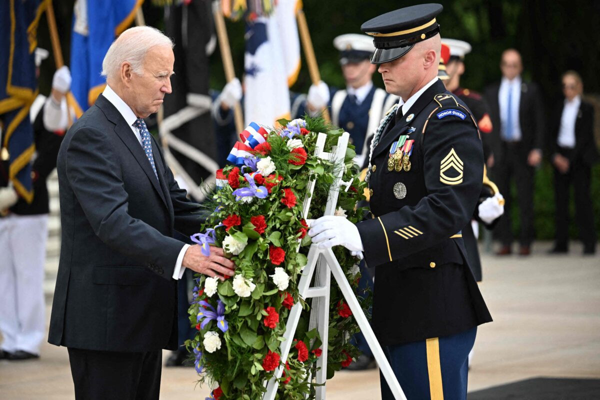 Biden Marks Memorial Day With Visit to Arlington National Cemetery  at george magazine