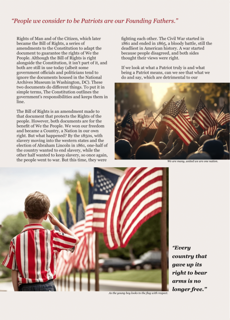 What Is Patriotism? What is a Patriot?  at george magazine