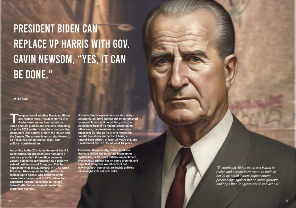 President Biden CAN Replace VP Harris with Gov. Gavin Newsom  at george magazine