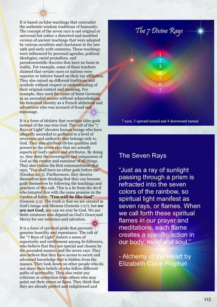 The Cult of the 7 Rays of Light: What is it, and why it is Dangerous!  at george magazine