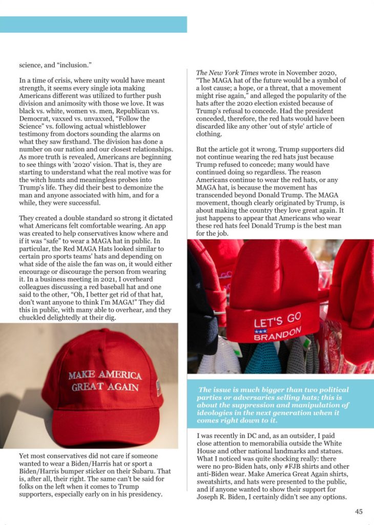 What the Maga Hat Means Today  at george magazine