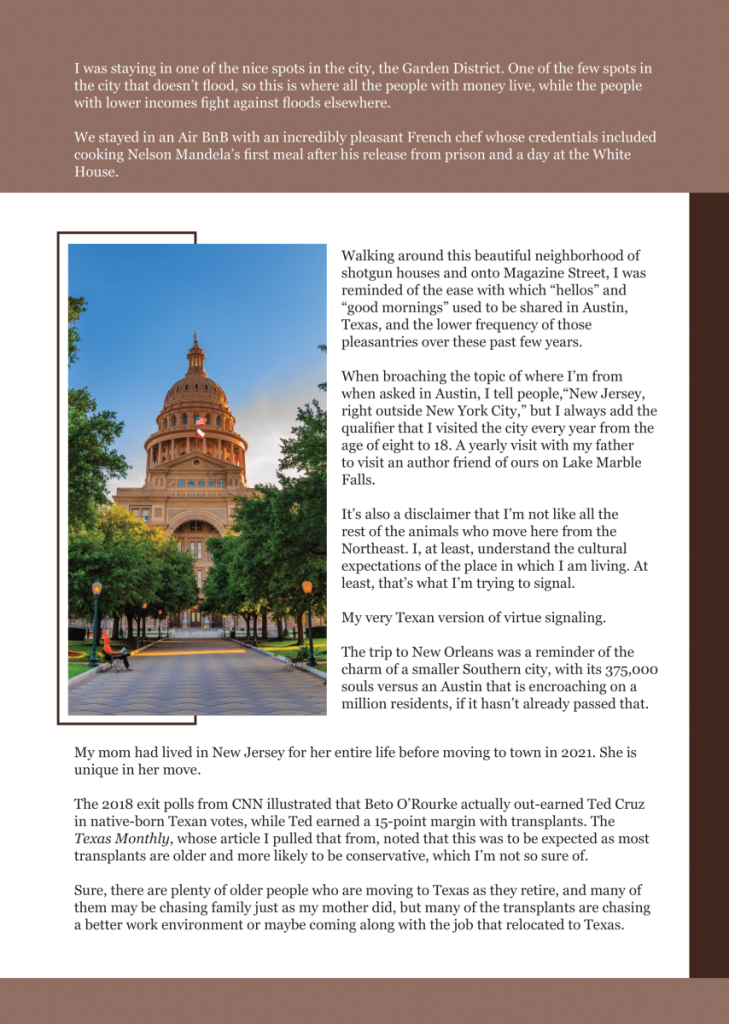 The Californication of Texas  at george magazine