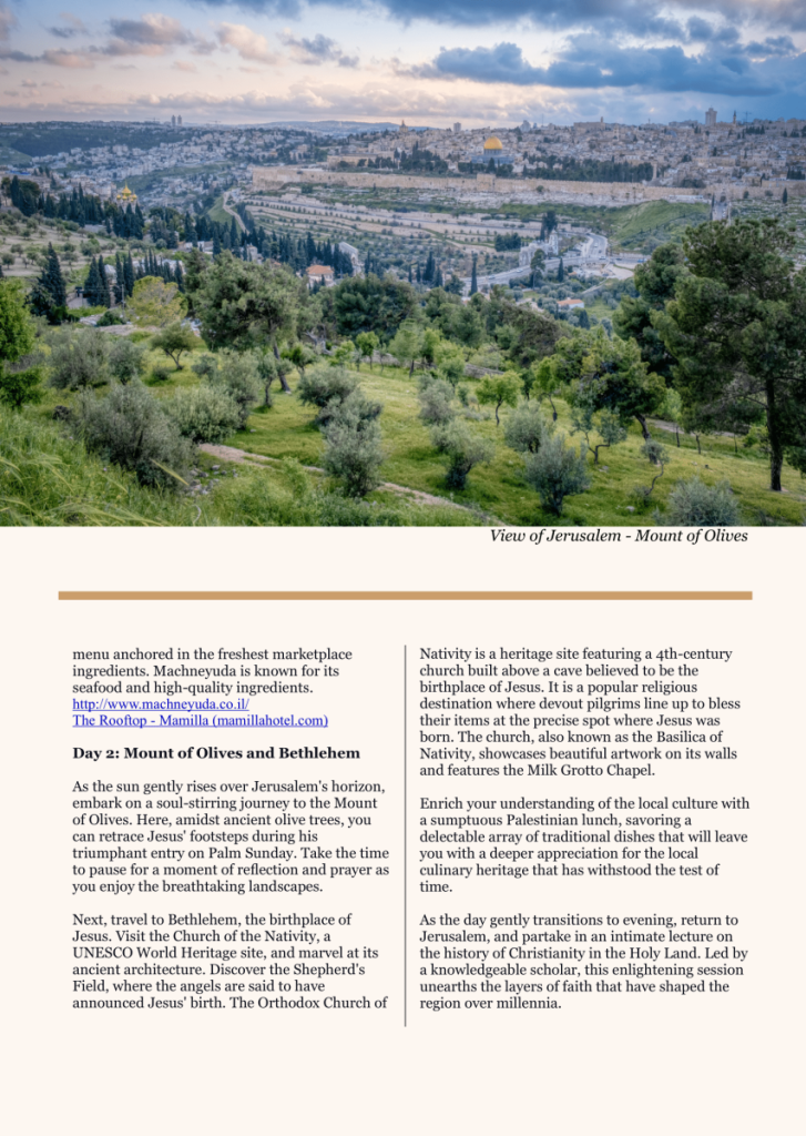Journey of Faith: Exploring the Holy Land  at george magazine