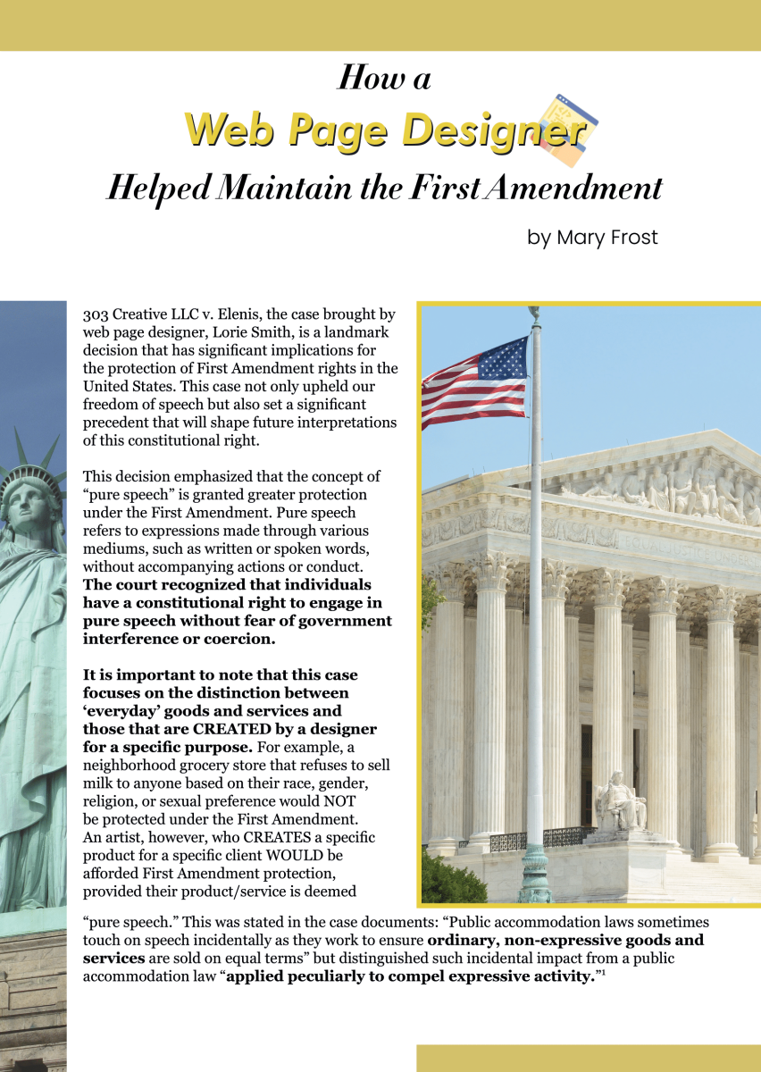 How a Web Page Designer Helped Maintain the First Amendment