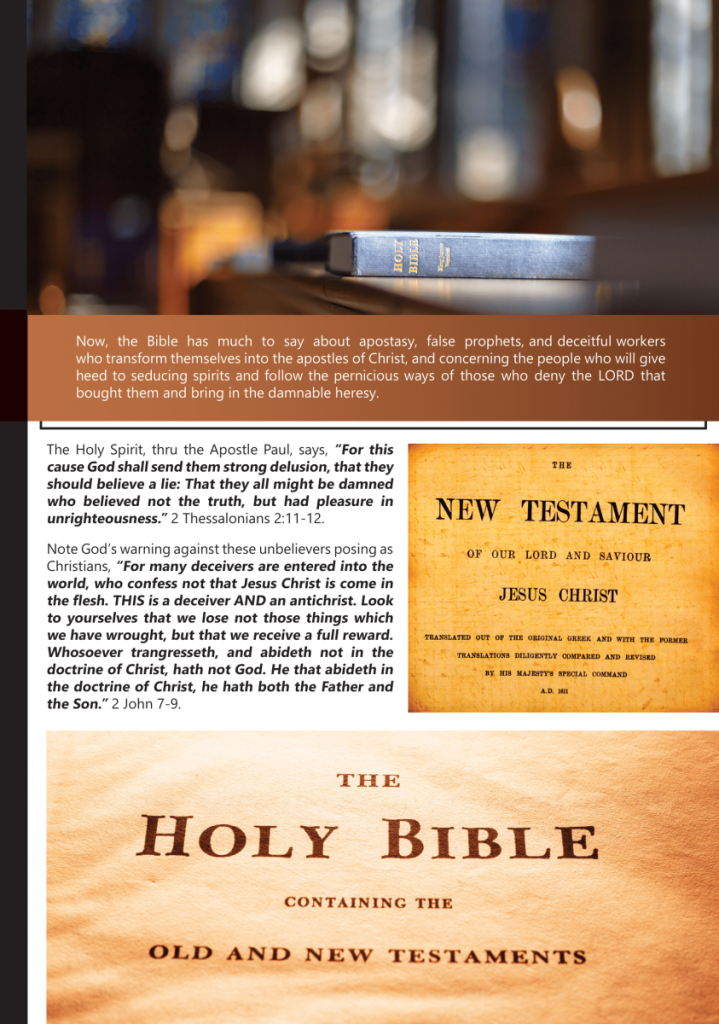 Is Your Denomination, Preacher, or Pastor, True to the Word of God, The Bible?  at george magazine