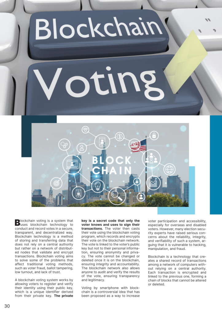 The Dangers of Using Blockchain for Voting and for Voting by Phone the Risks and Challenges  at george magazine