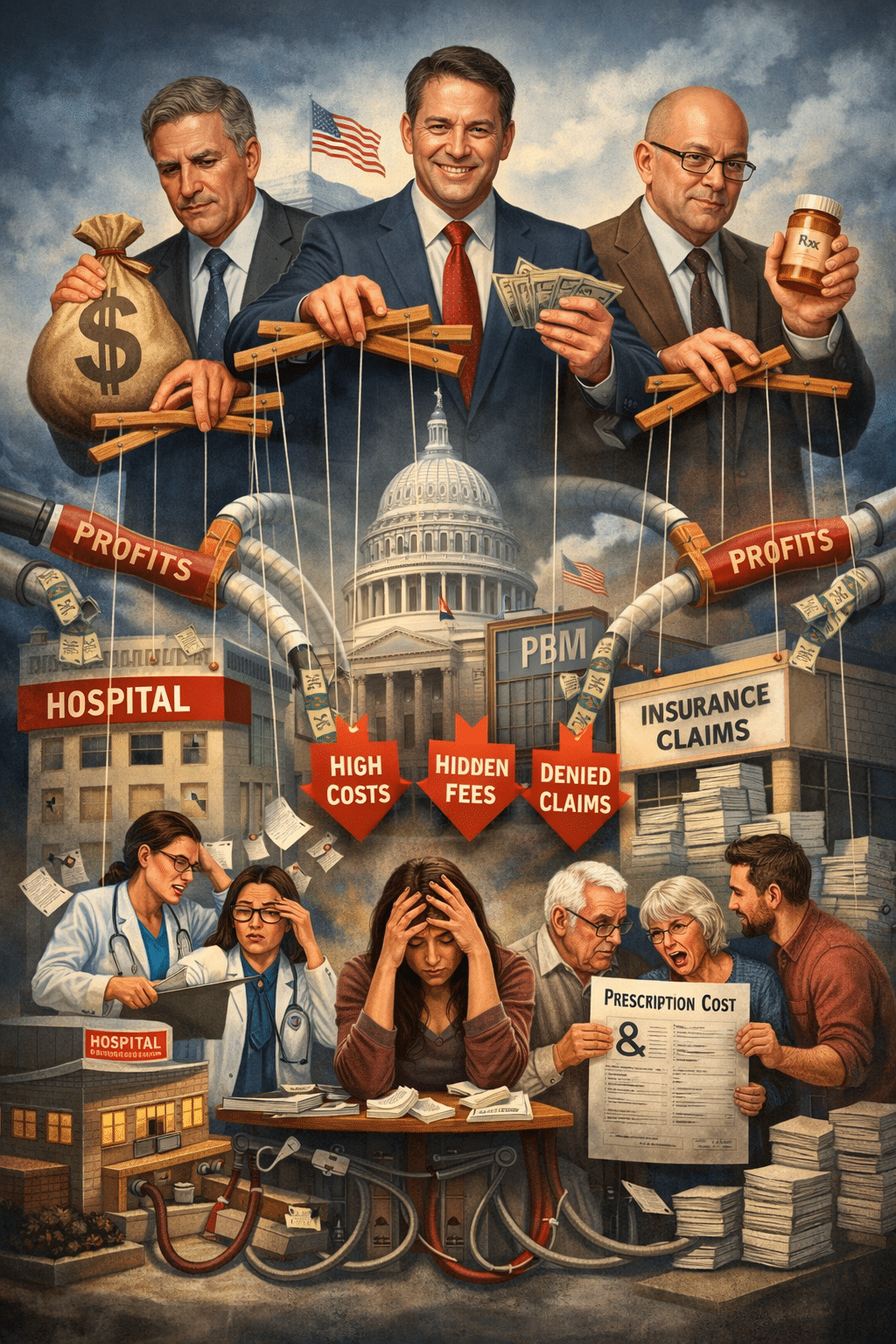 Why Do We Pay Taxes and Not Receive Healthcare for Them? Who are Middlemen in the USA Healthcare System?