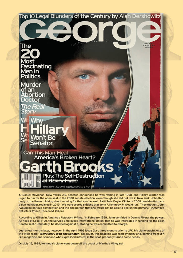 Who Was Mentioned on George Covers Six Times? Hillary Clinton George Vault  at george magazine