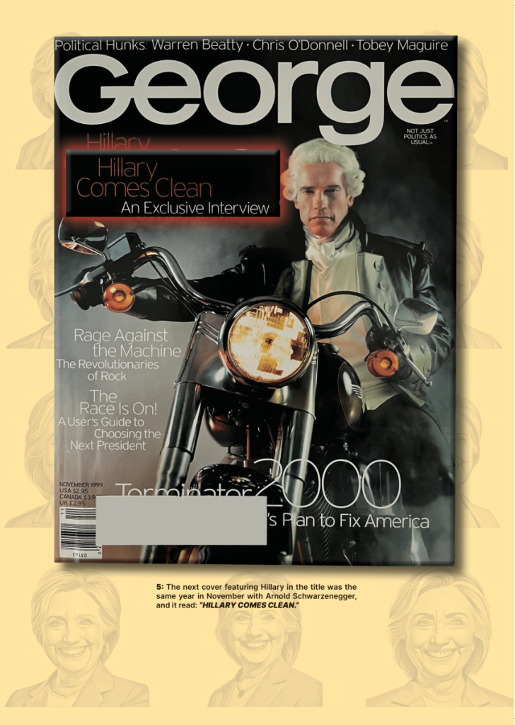 Who Was Mentioned on George Covers Six Times? Hillary Clinton George Vault  at george magazine