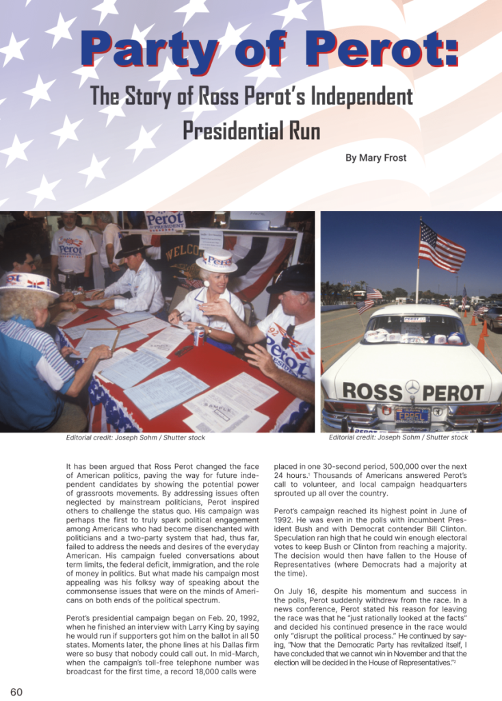 Party of Perot: The Story of Ross Perot’s Independent Presidential Run  at george magazine