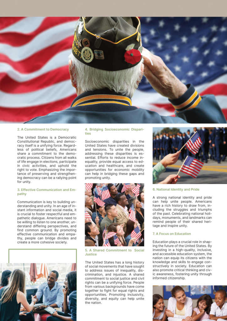 What Will Unite the People of the United States?  at george magazine
