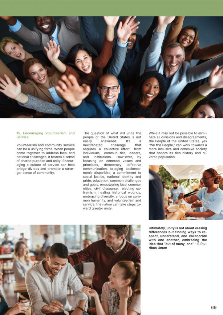What Will Unite the People of the United States?  at george magazine