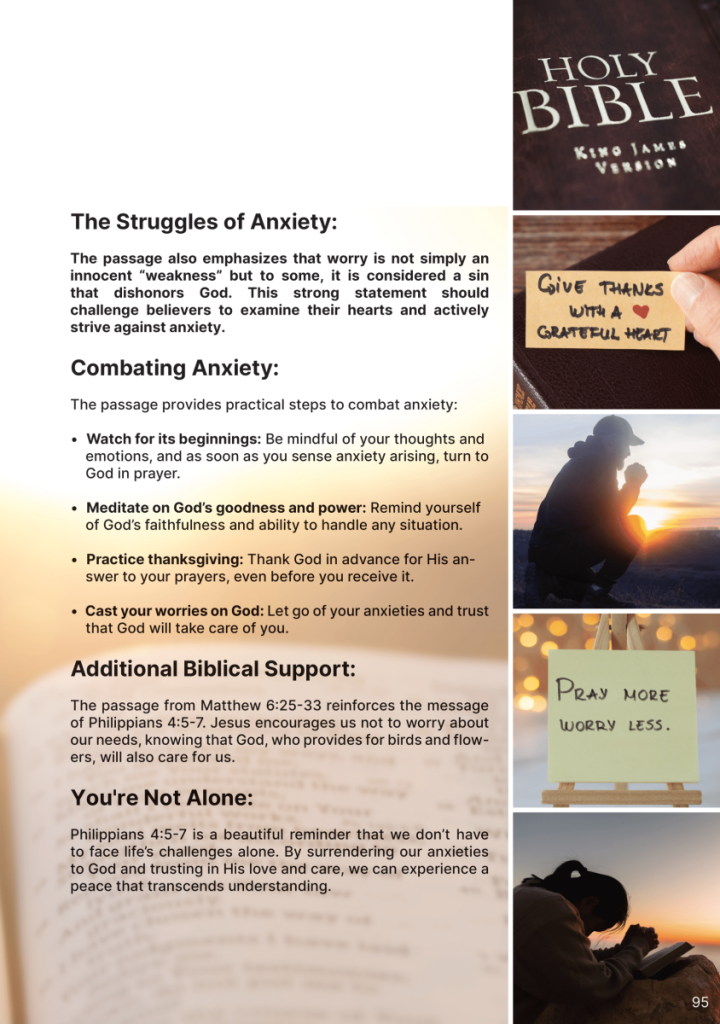 Philippians 4:5-7 – A Call to Peace in the Face of Anxiety  at george magazine
