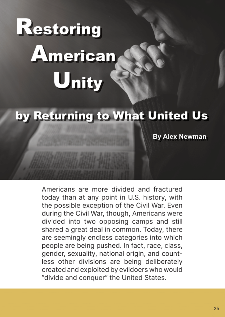 Restoring American Unity by Returning to What United Us  at george magazine