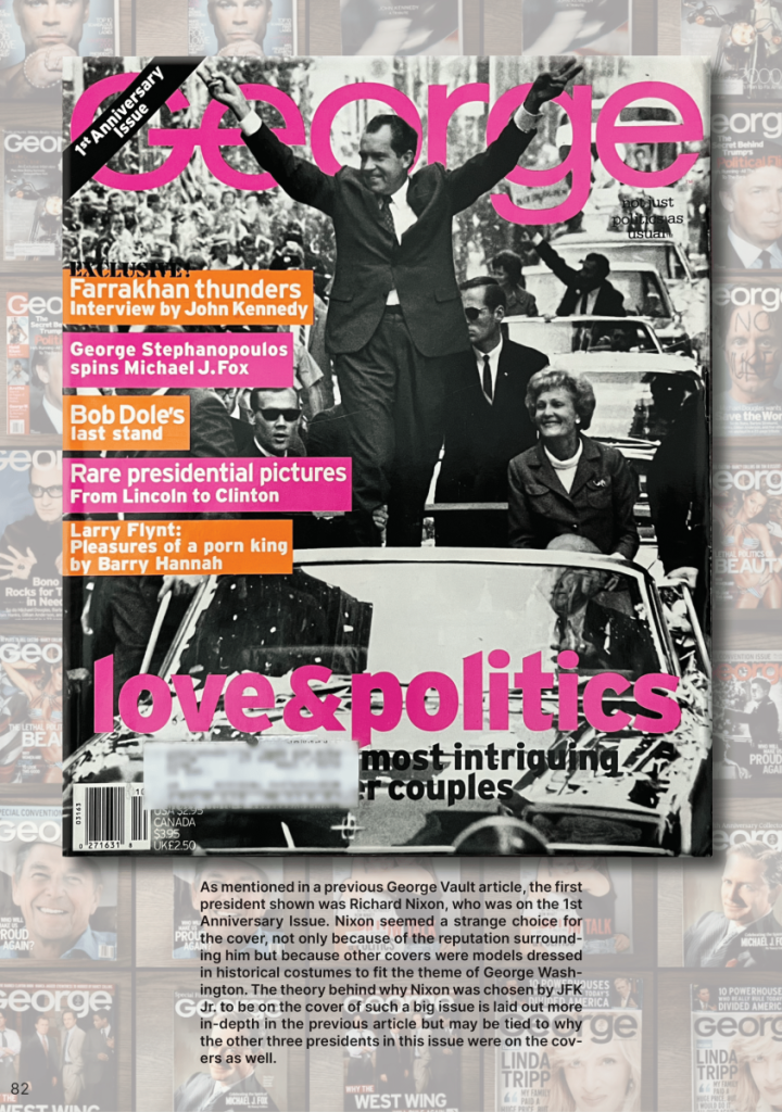 The Four Presidents on the Covers of George Magazine  at george magazine