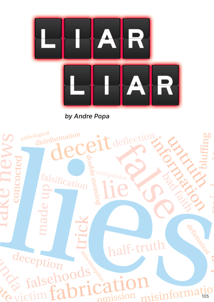Liar Liar  at george magazine