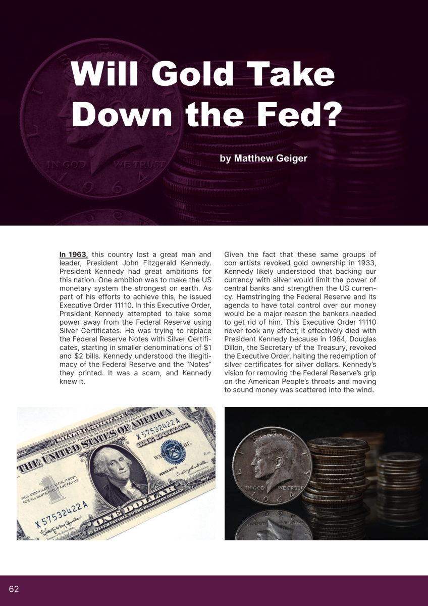 Will Gold Take Down the Fed?