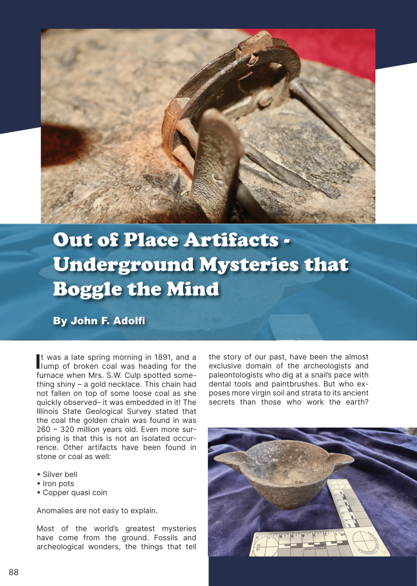 Out of Place Artifacts – Underground Mysteries that Boggle the Mind