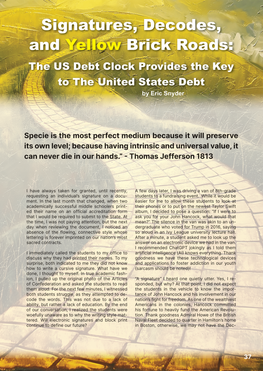 U.S. Debt Clock: Signatures, Decodes, and Yellow Brick Roads