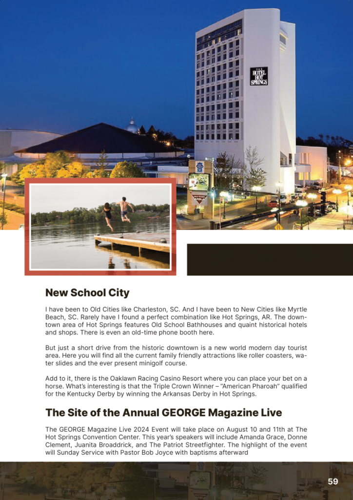 Hot Springs, Arkansas – The city that I love  at george magazine