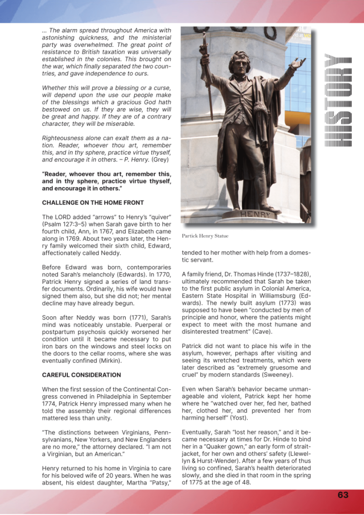Revolutionary Voices: Patrick Henry  at george magazine