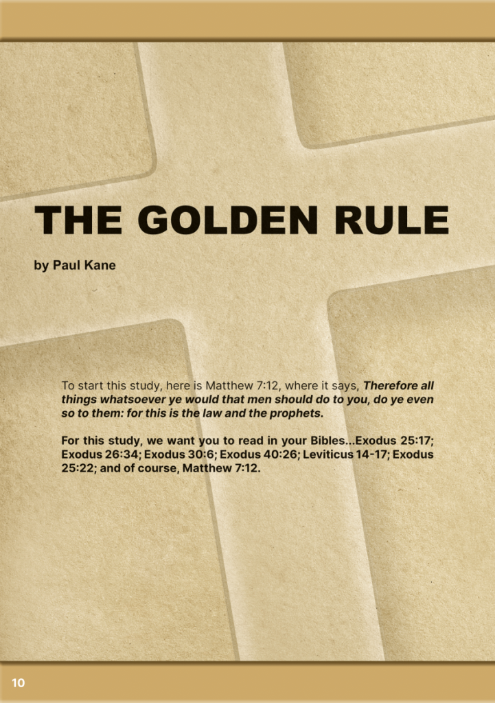 The Golden Rule  at george magazine