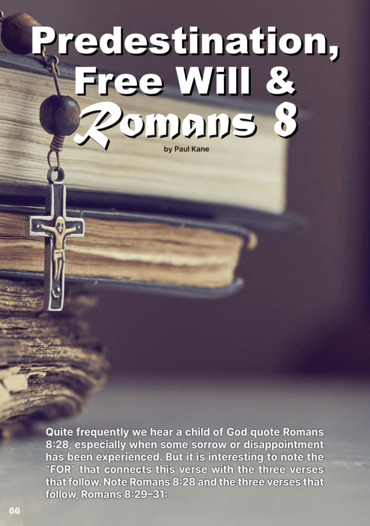 Predestination, Free Will, and Romans 8  at george magazine