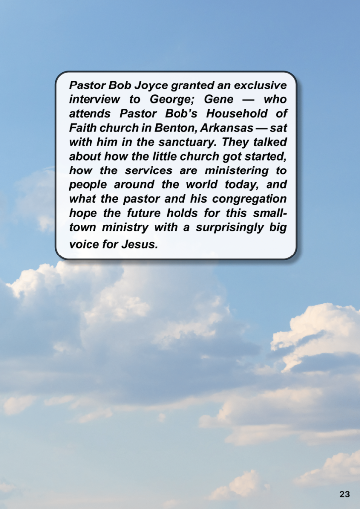 Pastor Bob Joyce – George Exclusive Interview  at george magazine