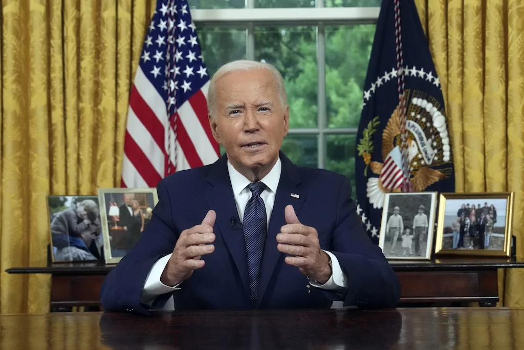 WATCH LIVE: Biden addresses nation after withdrawing from race  at george magazine