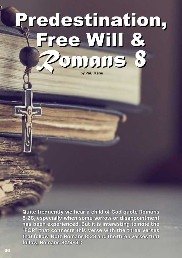 Predestination, Free Will, and Romans 8