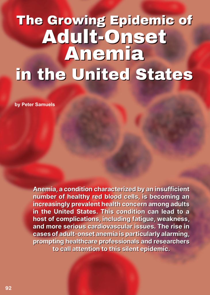 Adult-Onset Anemia: A growing Epidemic