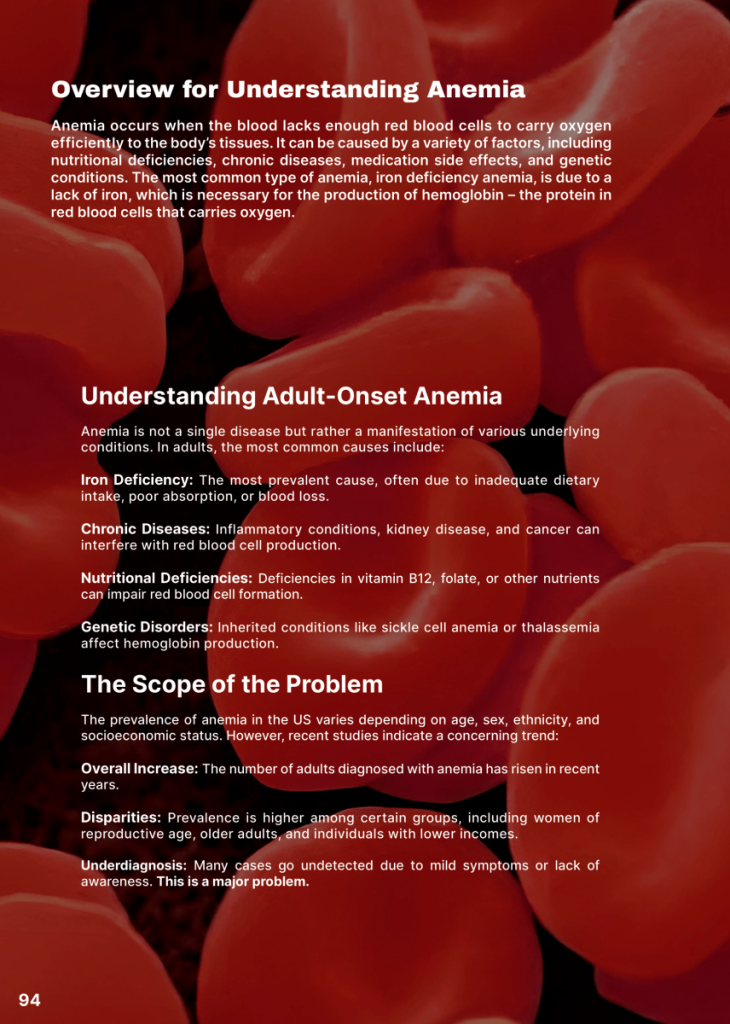 Adult-Onset Anemia: A growing Epidemic  at george magazine