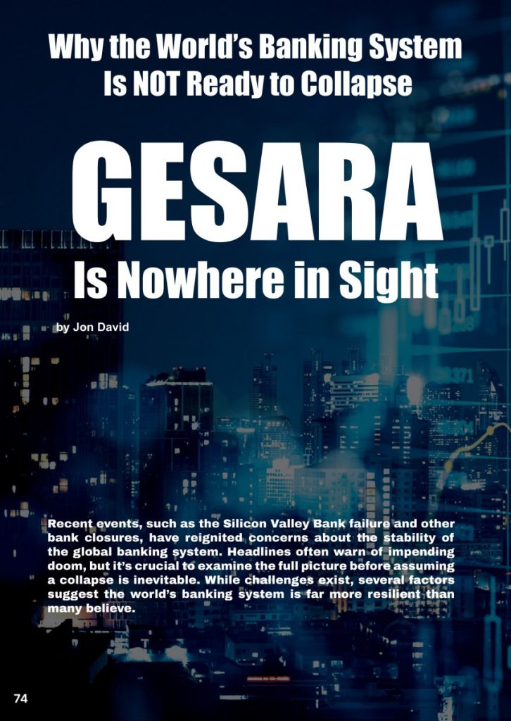 GESARA Nowhere in Sight: Why the World’s Banking System is Not Ready to Collapse